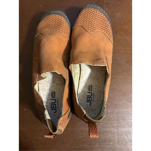 JBU by jambu Lena loafer whiskey Nu buck slip on size 8.5 - Picture 4 of 8